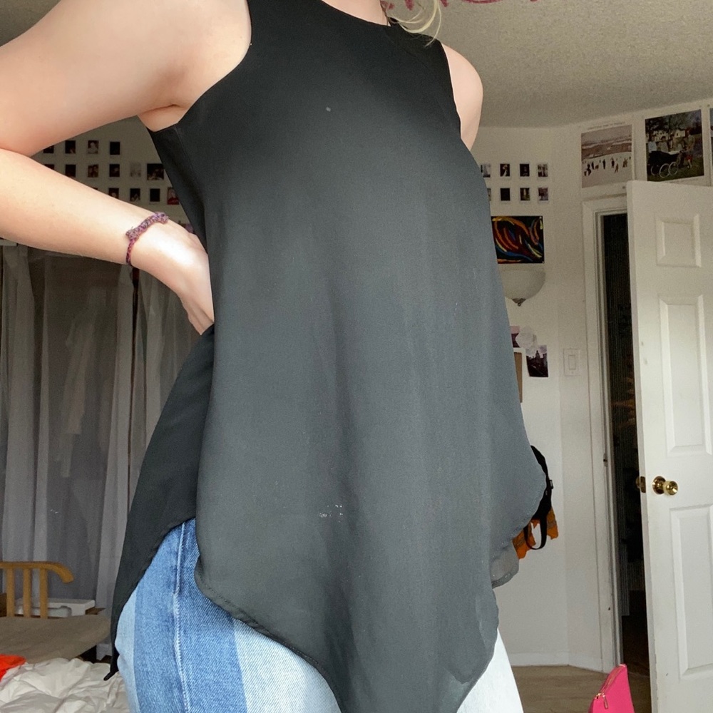 black dress tank top